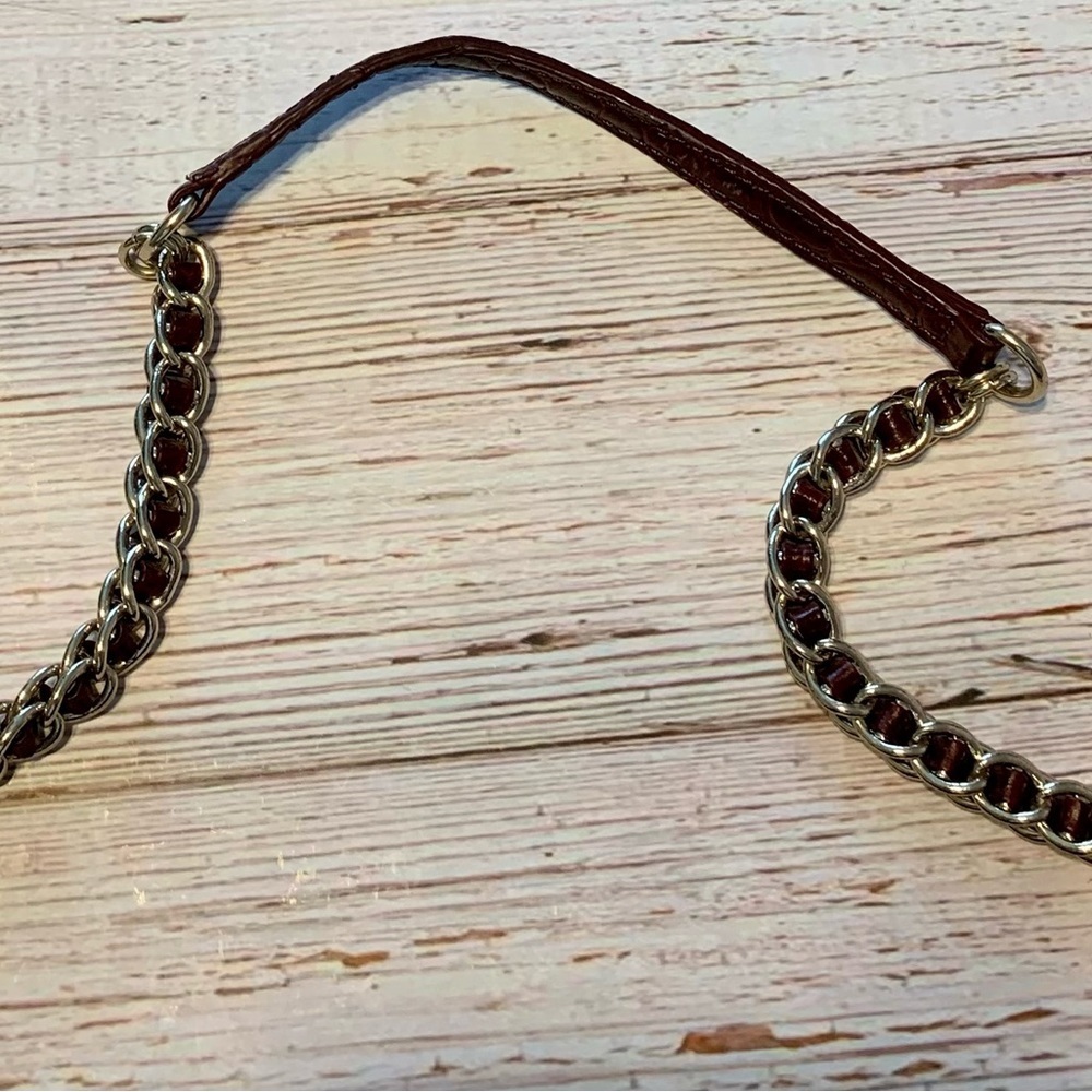 SOLD- Vintage Donna Karan DKNY oversized Clutch Purse with Chain Strap - Picture 8 of 12